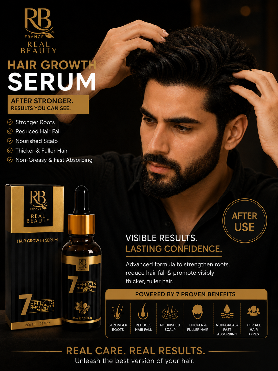 RB France Real Beauty 7 Effects Hair Growth Serum – 30ml