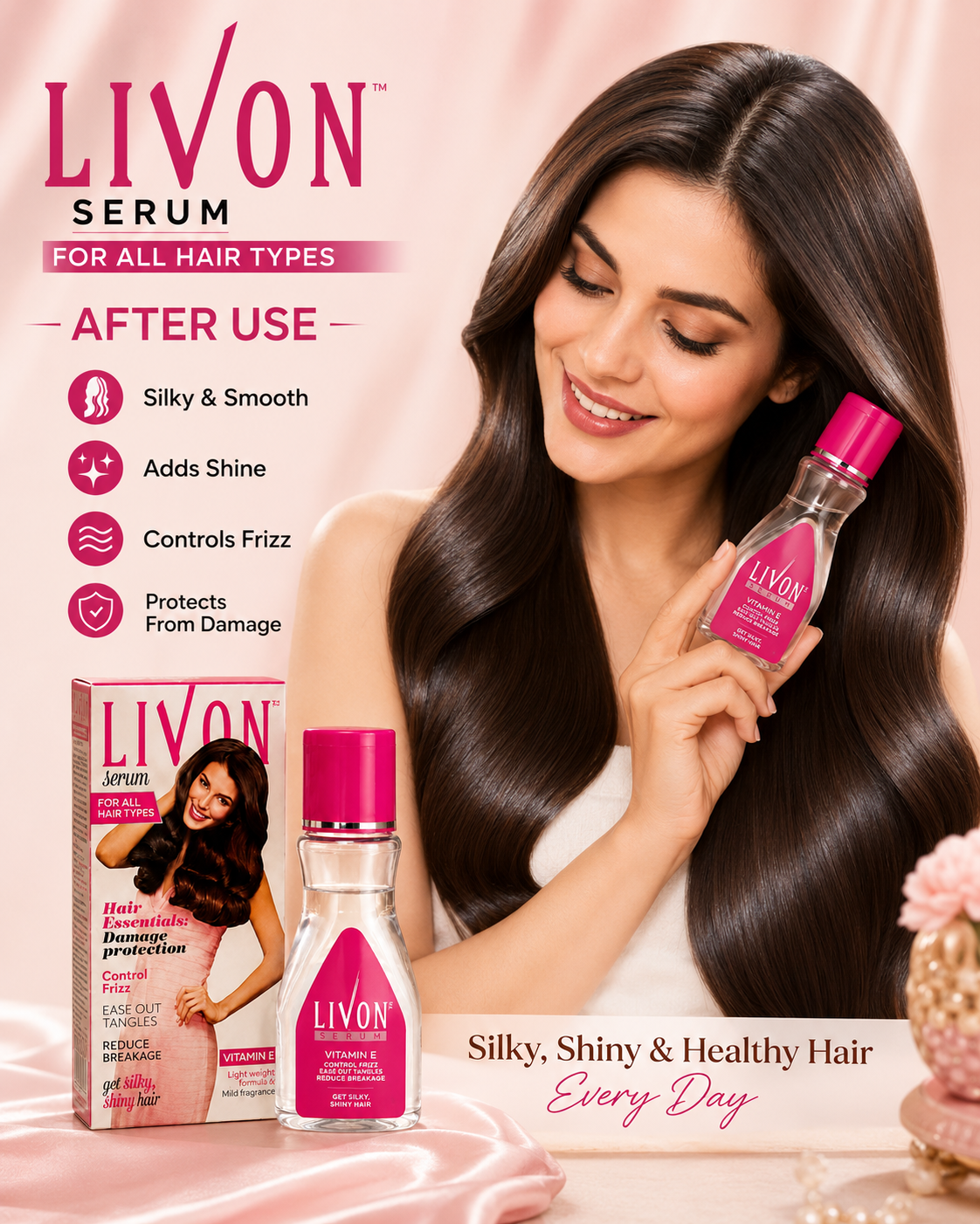 Livon Hair Serum with Vitamin E