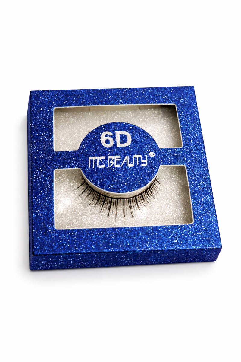 MS Beauty 6D Volume False Eyelashes – Natural Looking Reusable Eye Lashes