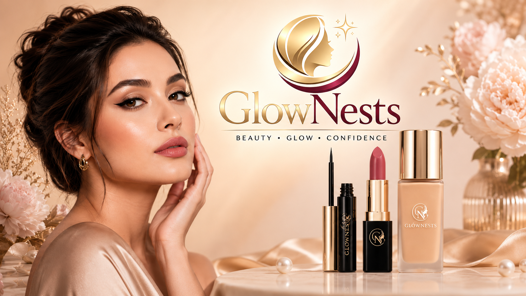 GlowNests beauty, skincare and fragrance collection