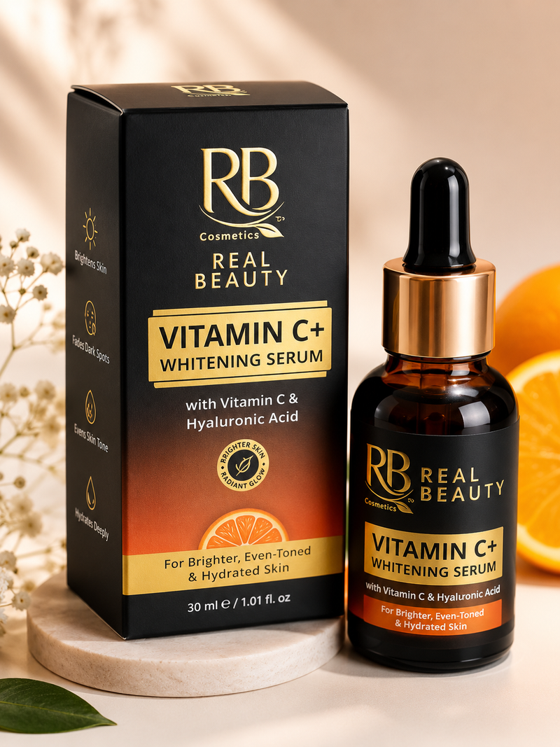 RB Real Beauty Vitamin C+ Whitening Serum – With Hyaluronic Acid (30ml)