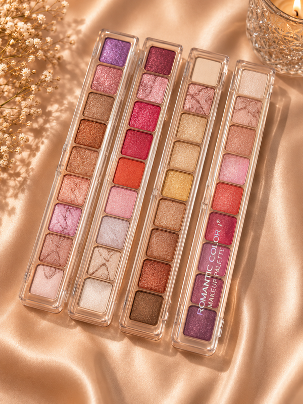 Professional Slim Eyeshadow Palette – Shimmer & Matte Fashion Shades