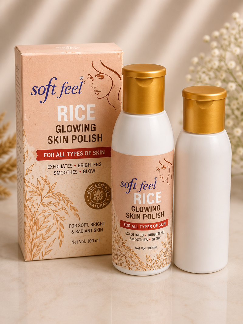 Soft Feel Rice Glowing Skin Polish Set