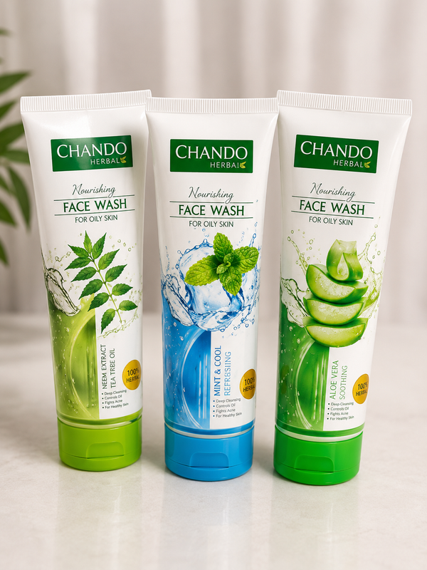 Chando Naturals Foaming Face Wash (Neem / Mint Cool / Aloe Vera)
