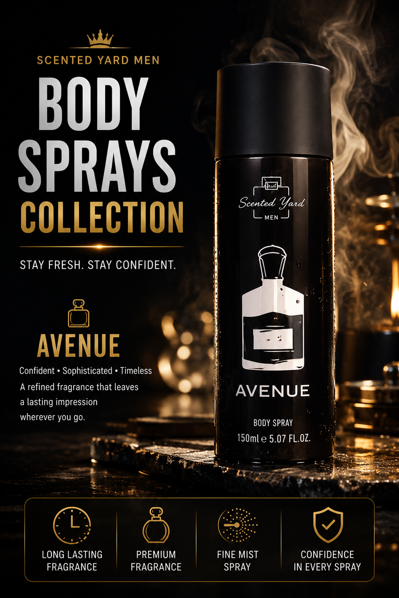 Scented Yard Avenue Perfumed Body Spray for Men – 150ml