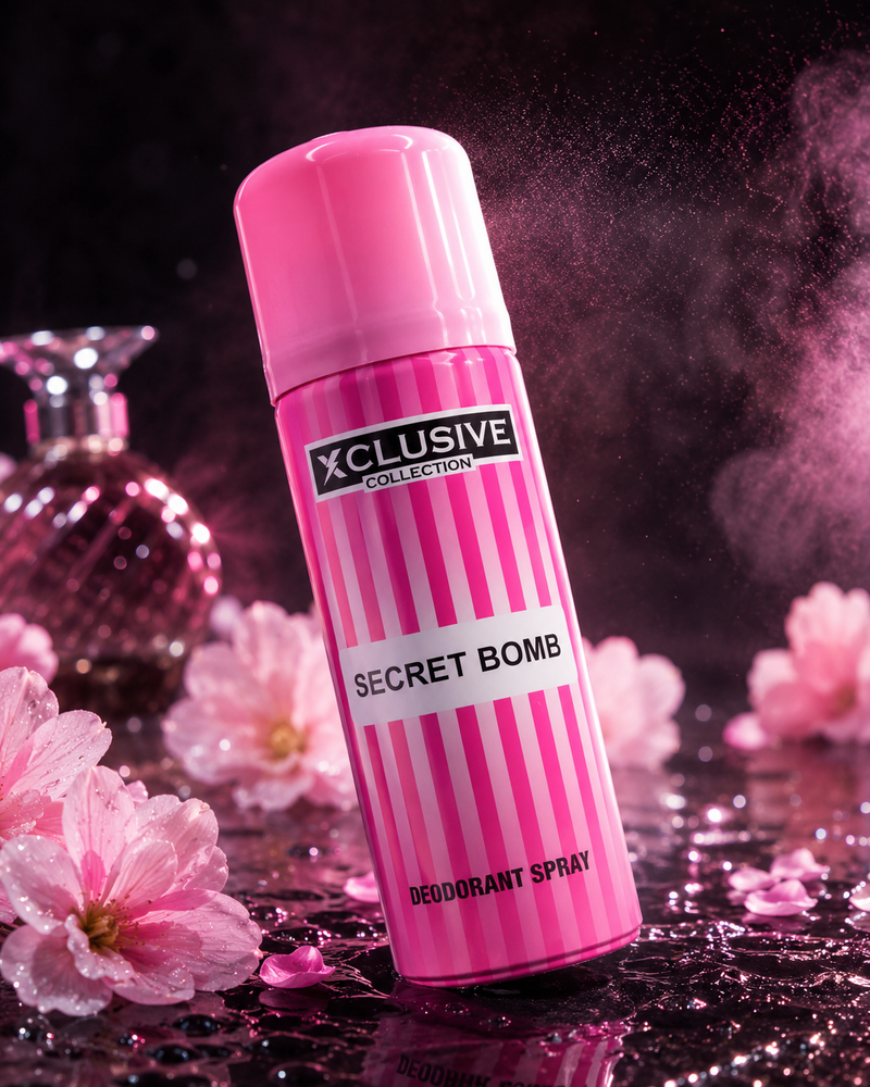 XCLUSIVE Collection Secret Bomb Deodorant Spray – Sweet, Stylish & Long-Lasting Freshness
