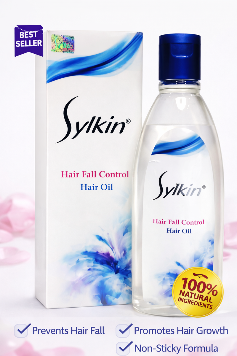 Sylkin Hair Fall Control Hair Oil – Natural Hair Growth & Anti Hair Loss Oil