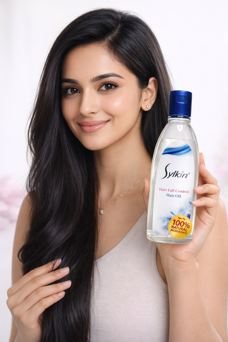 Sylkin Hair Fall Control Hair Oil – Natural Hair Growth & Anti Hair Loss Oil