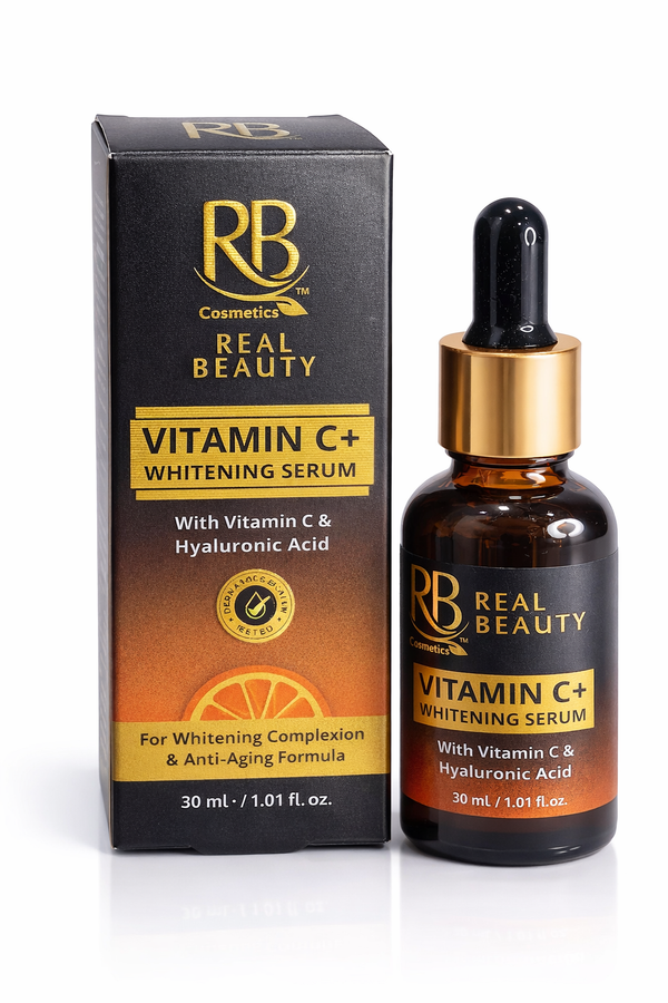 RB Real Beauty Vitamin C+ Whitening Serum – With Hyaluronic Acid (30ml)
