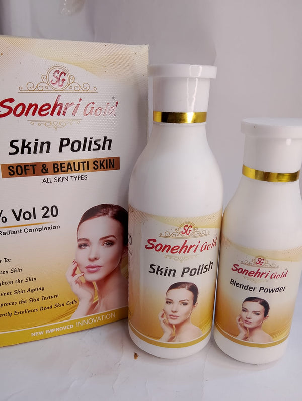 Sonehri Gold Skin Polish Set (Skin Polish + Blender Powder)