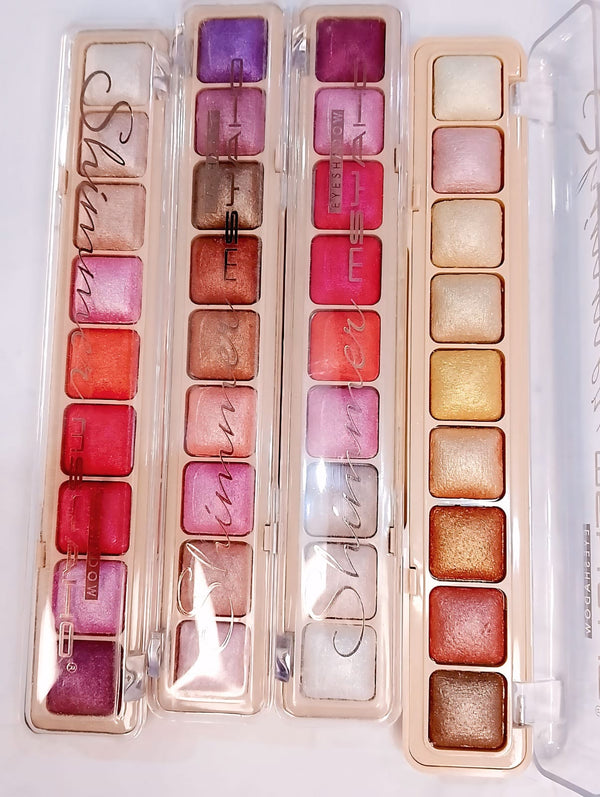 Professional Slim Eyeshadow Palette – Shimmer & Matte Fashion Shades