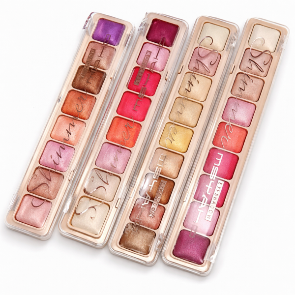 Professional Slim Eyeshadow Palette – Shimmer & Matte Fashion Shades